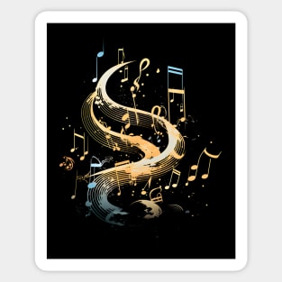 Music Flows Sticker